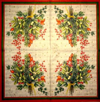 102 Weihnachten Blumen - 3-lagig - Paper Design